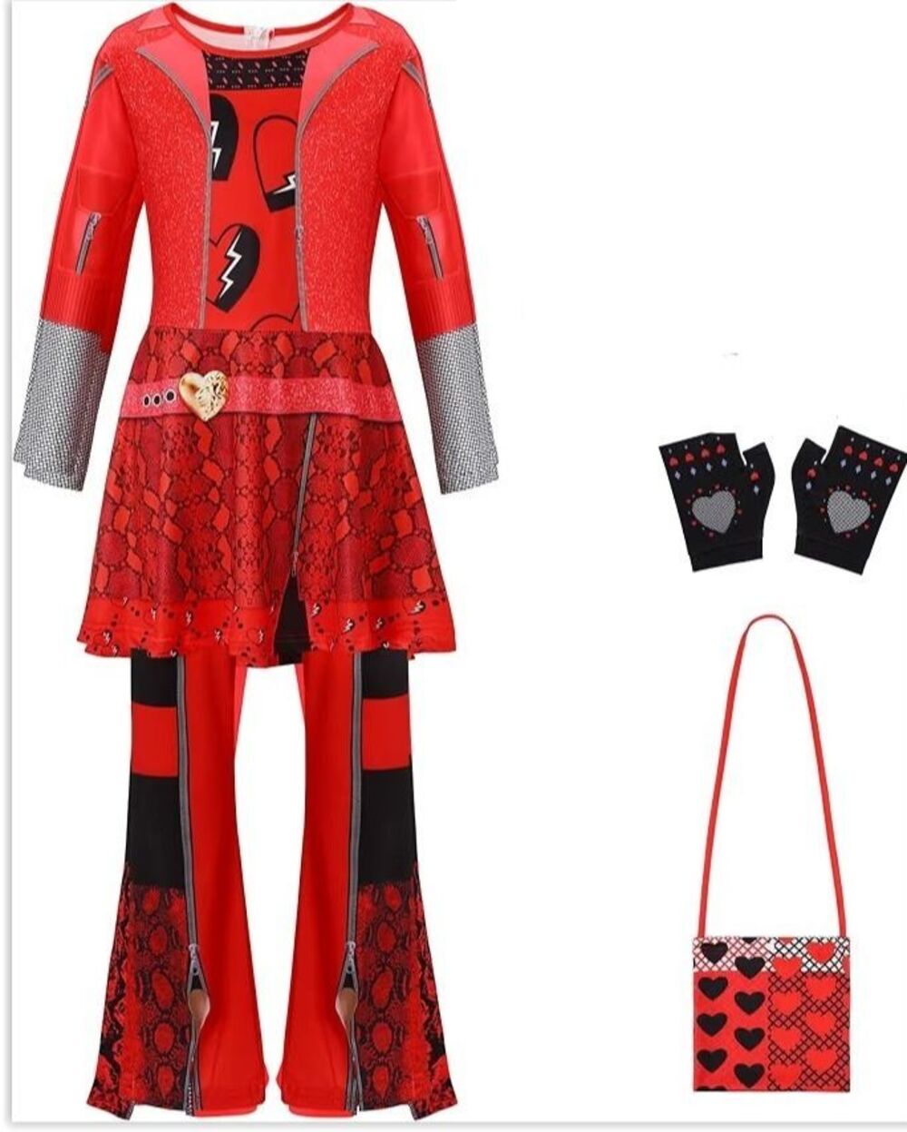 Descendants 4 The Rise of Red Cosplay Red Queen Costume (9-12yr) NEW